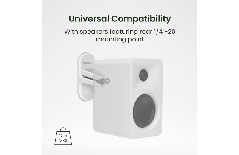 Kanto Audio SPW3 White - Βάσεις Ηχείων για Τοίχο