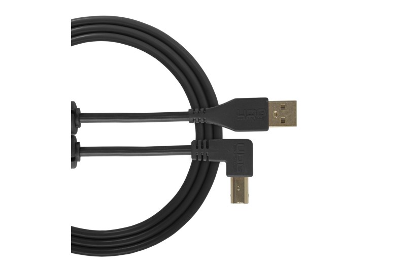 UDG U95005BL Ultimate Audio Cable USB 2.0 A-B Black Angled 2m