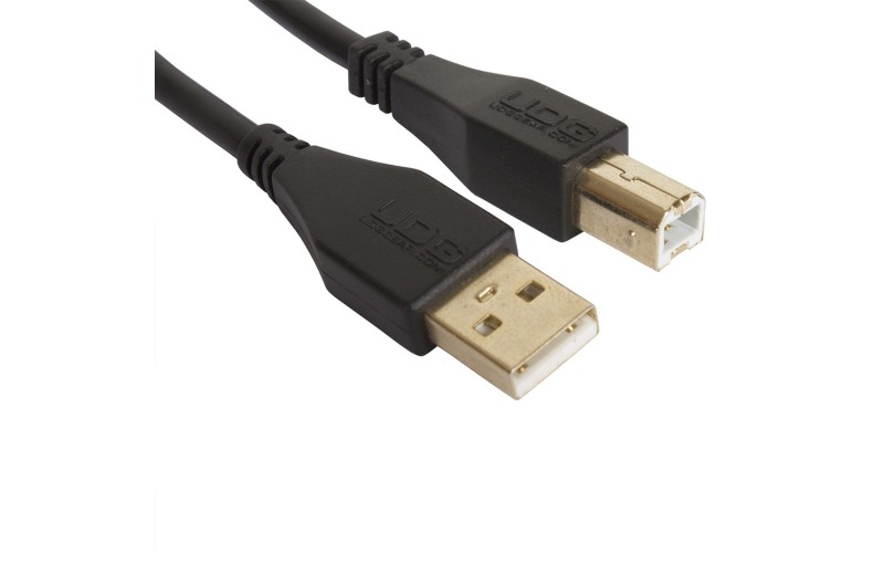 UDG U95005BL Ultimate Audio Cable USB 2.0 A-B Black Angled 2m