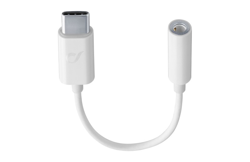 Cellular Line 351518 Μετατροπέας 3,5mm σε Type-C Λευκό