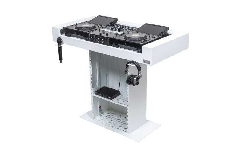 Headliner Malibu Portable DJ Booth Λευκό