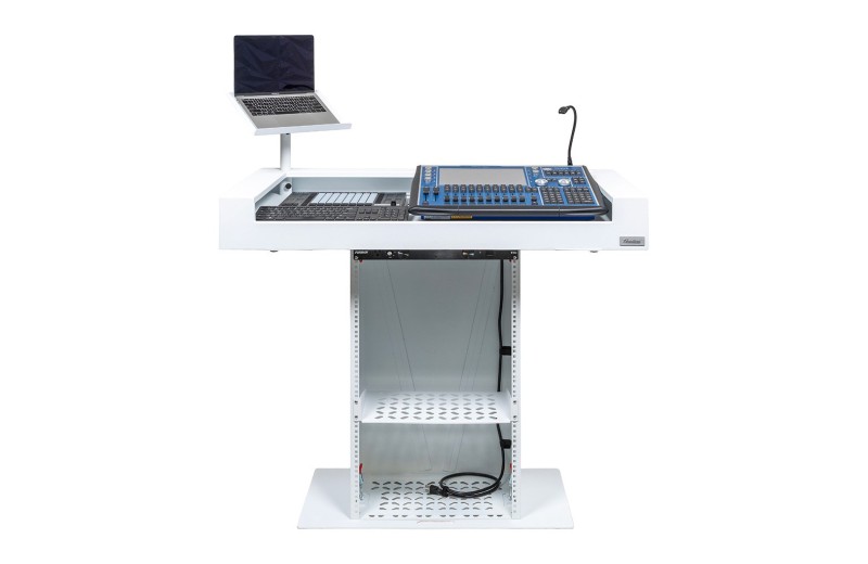 Headliner Malibu Portable DJ Booth Λευκό