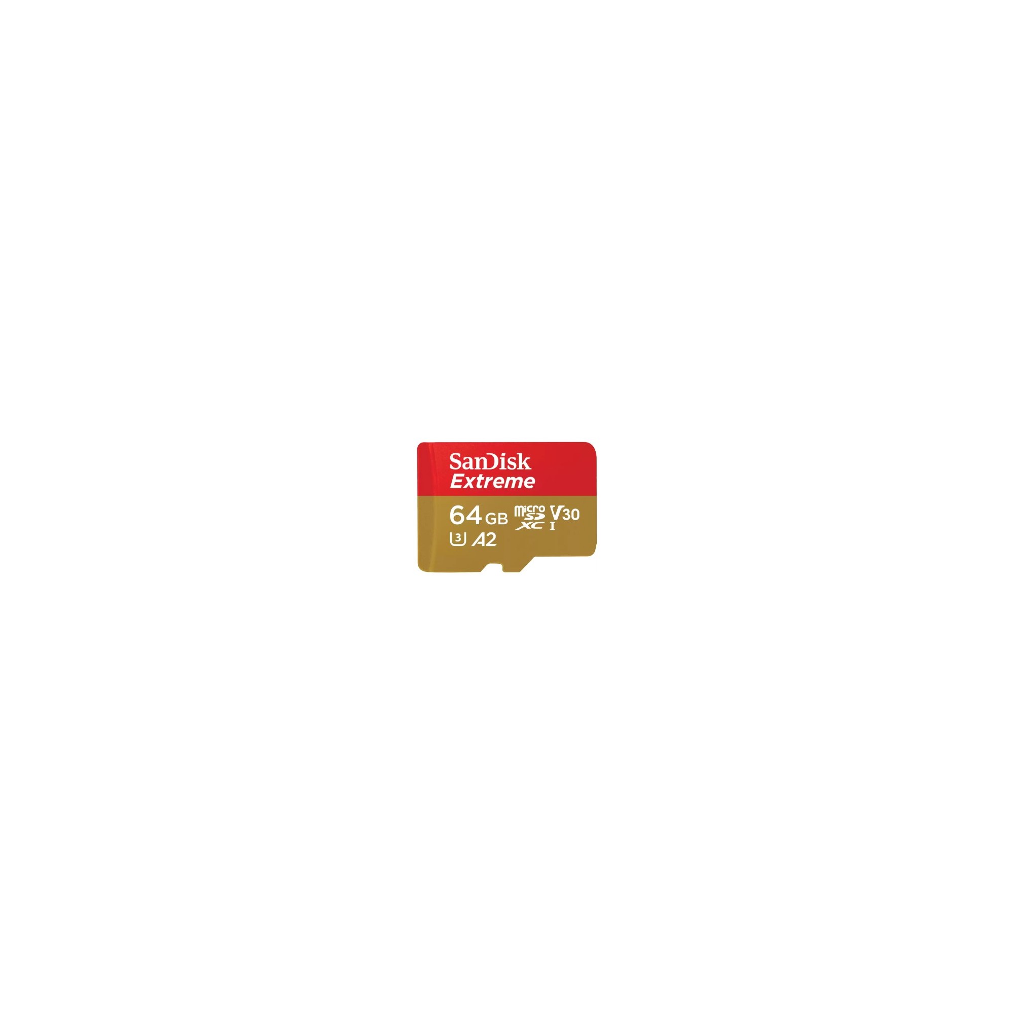 SanDisk Extreme microSDXC 64GB + SD Adapter + 1 year RescuePRO Deluxe