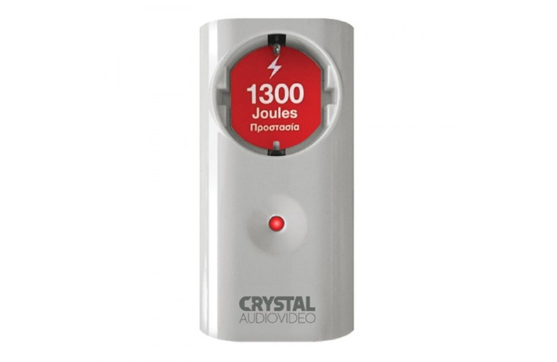 CRYSTAL AUDIO CPW1-1300-70 Λευκό Μονόπριζο Προστασίας 1300j/70db