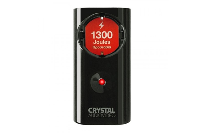 CRYSTAL AUDIO CP1-1300-70 Μαύρο Μονόπριζο Προστασίας 1300j/70db