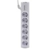 CRYSTAL AUDIO Elegance PSEL6S Λευκό Πολύπριζο Schuko 6 Θέσεων