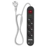 CRYSTAL AUDIO Elegance ES3PD Μαύρο Πολύπριζο Schuko 3 Θέσεων + 2 USB