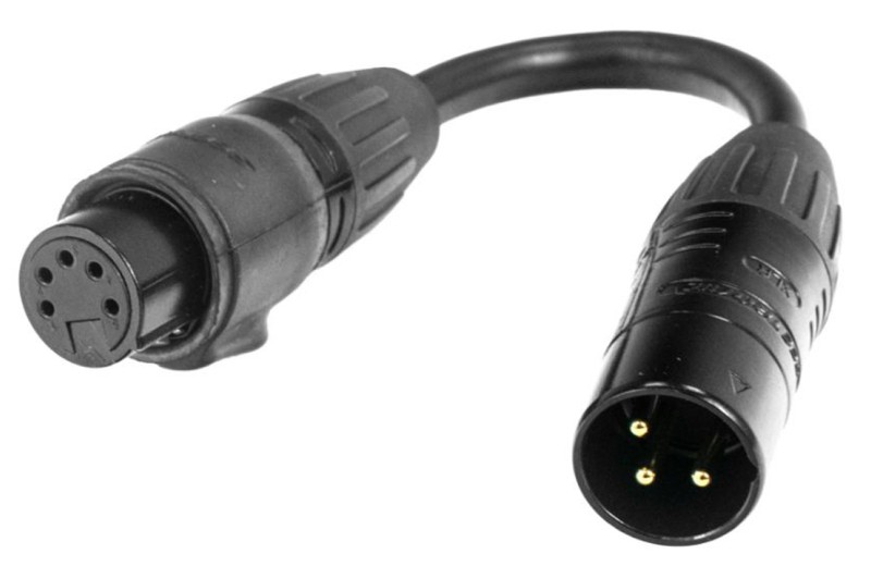 Accu-Cable DMX 3-pin F to 5-pin M IP65
