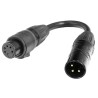 Accu-Cable DMX 3-pin F to 5-pin M IP65