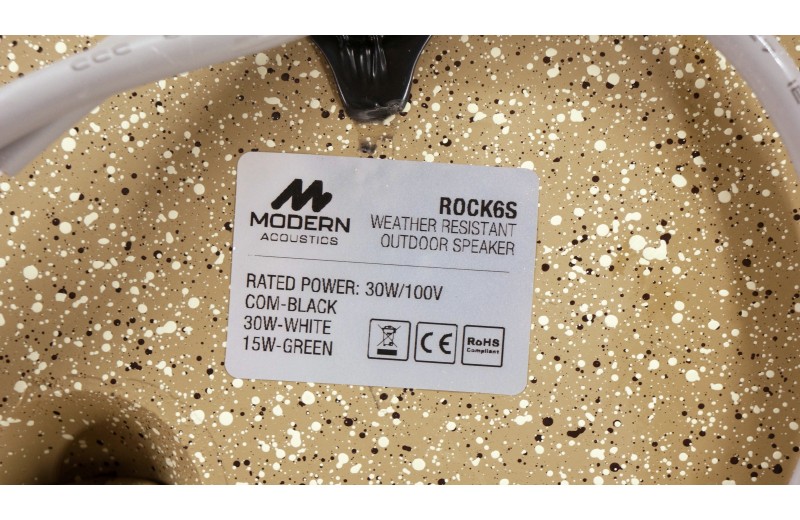 Modern Acoustics ROCK6S Ηχείο Κήπου - Μπεζ