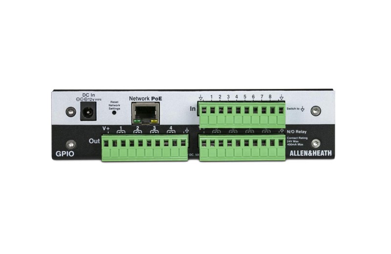 Allen & Heath GPIO Μονάδα Εισόδων/Εξόδων Ελέγχου Για Συστήματα AHM, Avantis & dLive