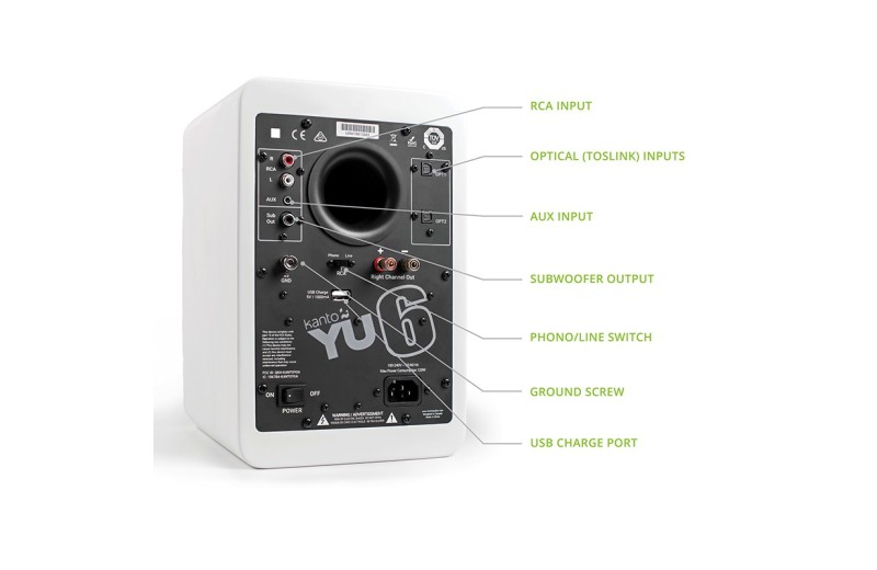 Kanto Audio YU6MW-FG Ηχείο Monitor