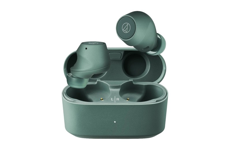 Audio-Technica ATH-CKS30TW+ Wireless Earbuds - Green