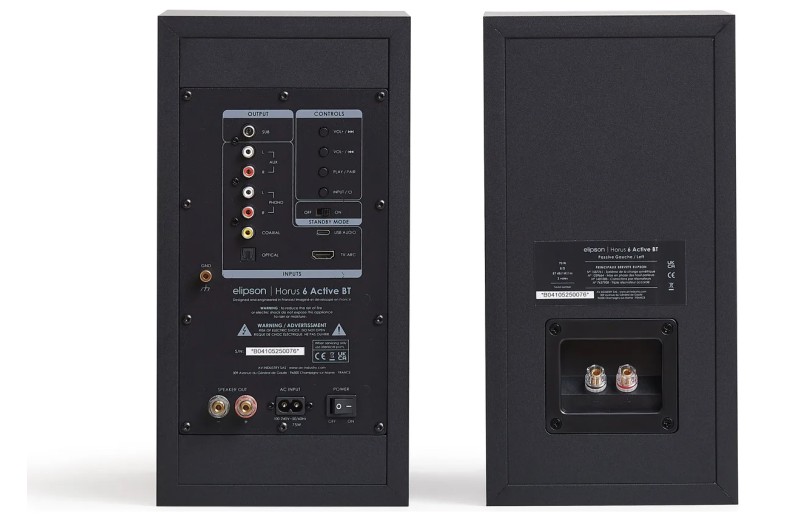 Elipson Horus 6B Active BT Black - Ζεύγος