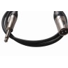 Onsei ON-I32810 Καλώδιο Ήχου 3-pin XLR Αρσενικό σε 6.3 Jack Mono 1m