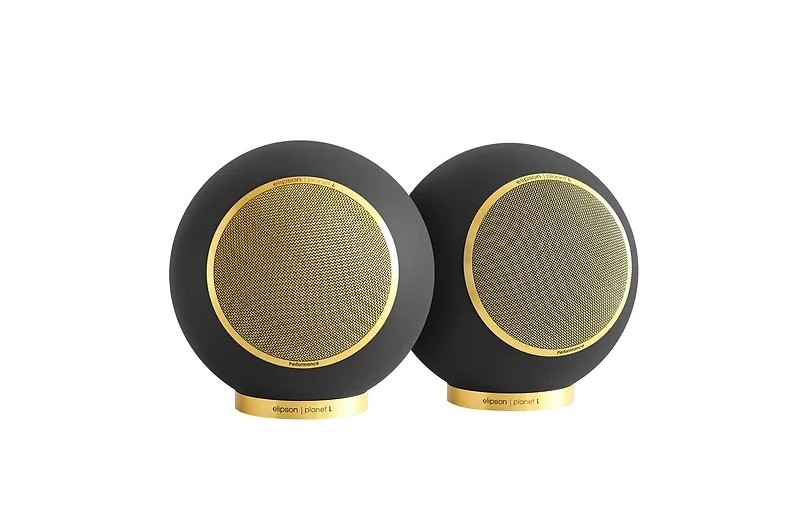 Elipson Planet L Performance Matte Black/Gold (Ζεύγος)