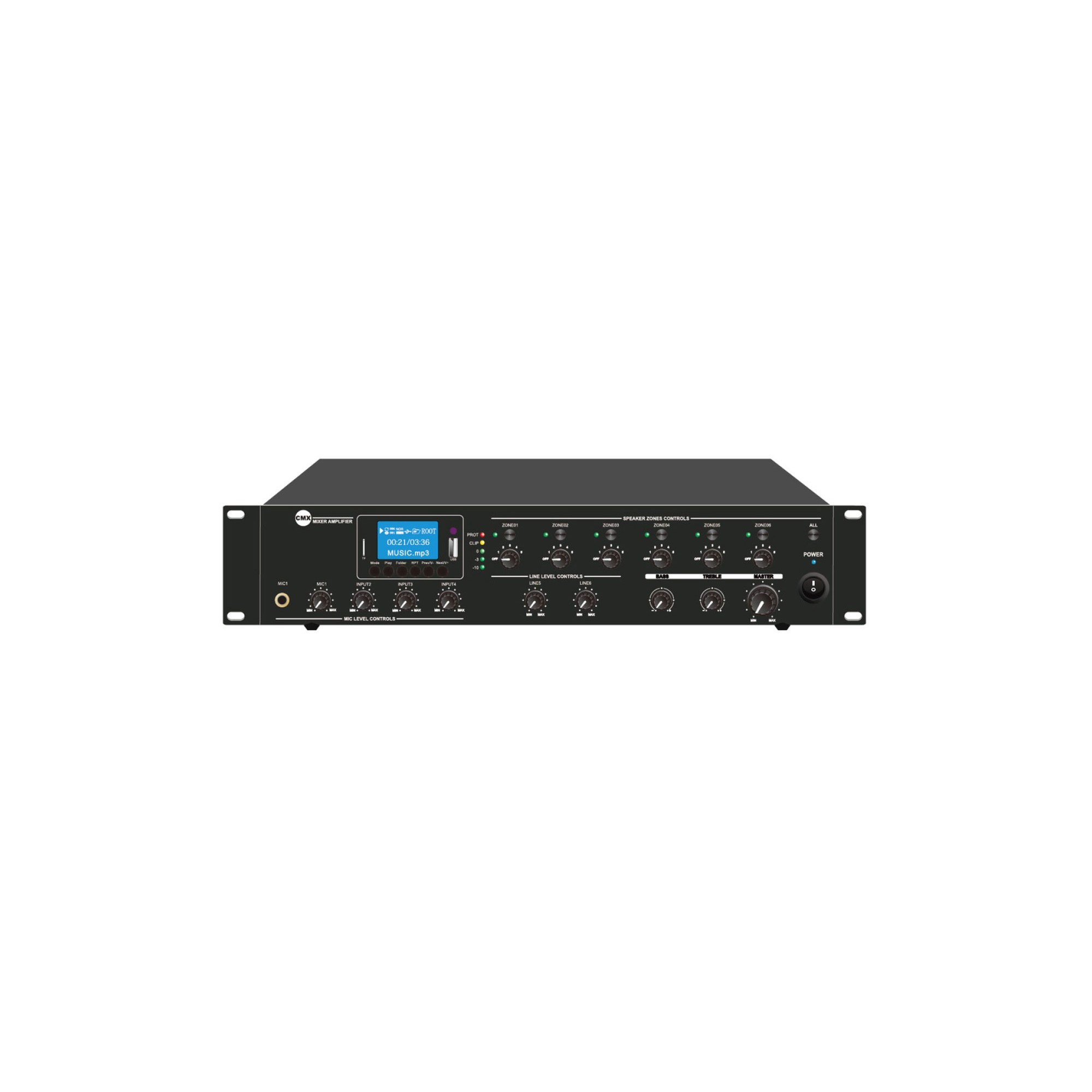 CMX Audio DA-120MT Ενισχυτής-μίκτης 6 ζωνών