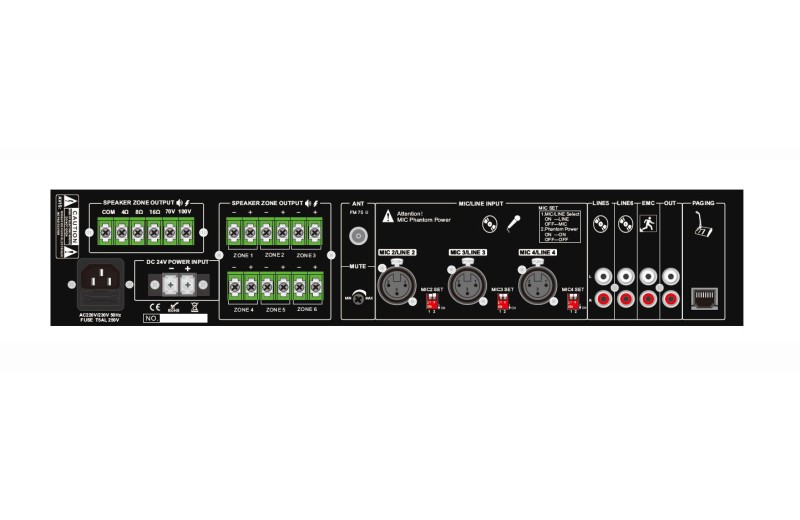 CMX Audio DA-120MT Ενισχυτής-μίκτης 6 ζωνών