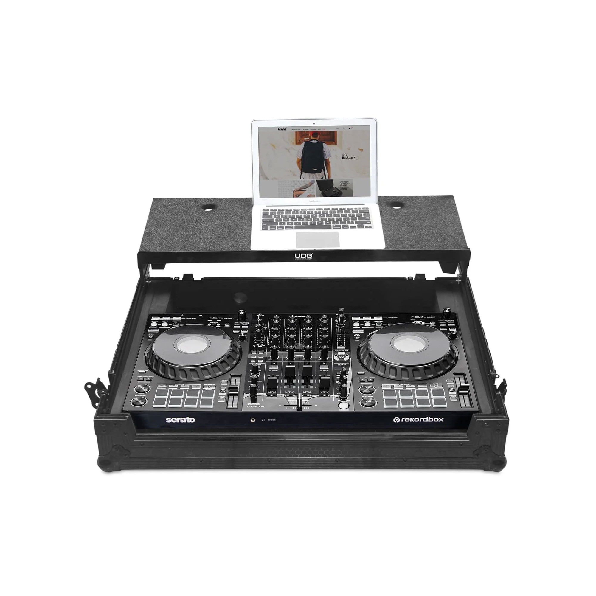 UDG Gear U91088BL Ultimate Flightcase Pioneer DDJ-FLX10 Black Plus