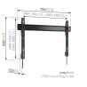 Vogels W50080 Fixed TV Wall Mount - Black