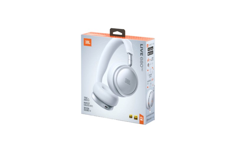 JBL Live 680 Ασύρματα On-Ear Ακουστικά - Λευκό