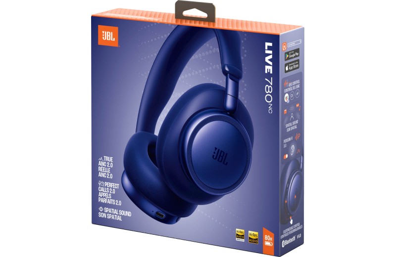 JBL Live 780NC Over-Ear Bluetooth Ακουστικά - Μπλε