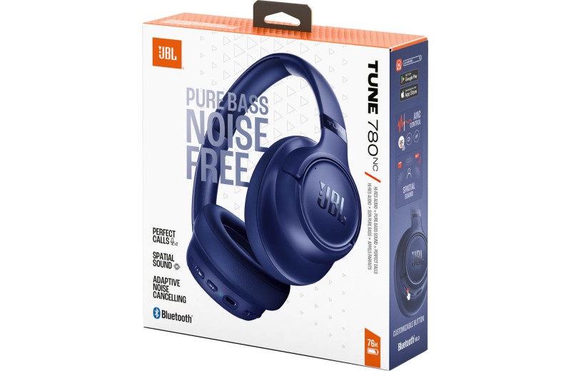 JBL Tune 780BTNC Over-Ear Bluetooth Headphones - Blue