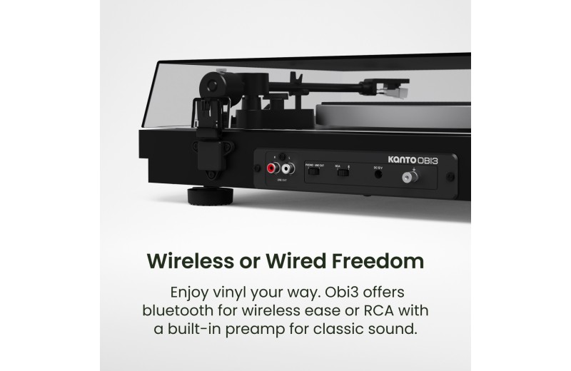 Kanto Audio Obi3 2nd Gen Πικάπ - Μαύρο