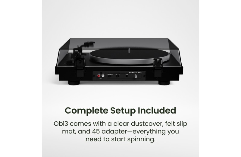 Kanto Audio Obi3 2nd Gen Πικάπ - Μαύρο
