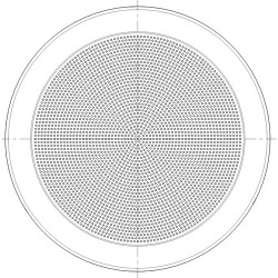 Q-SYS AD-MG245 Marine Γρίλια για Ηχεία Οροφής 245mm