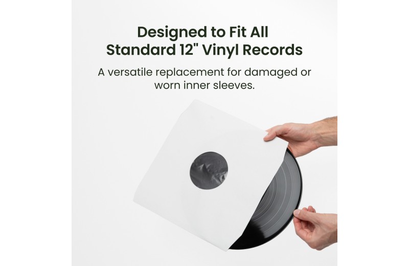 Kanto Audio TT-IS20 - Εσωτερικές Θήκες Δίσκων Βινυλίου 12 (Σετ 20 Τμχ) - Λευκό