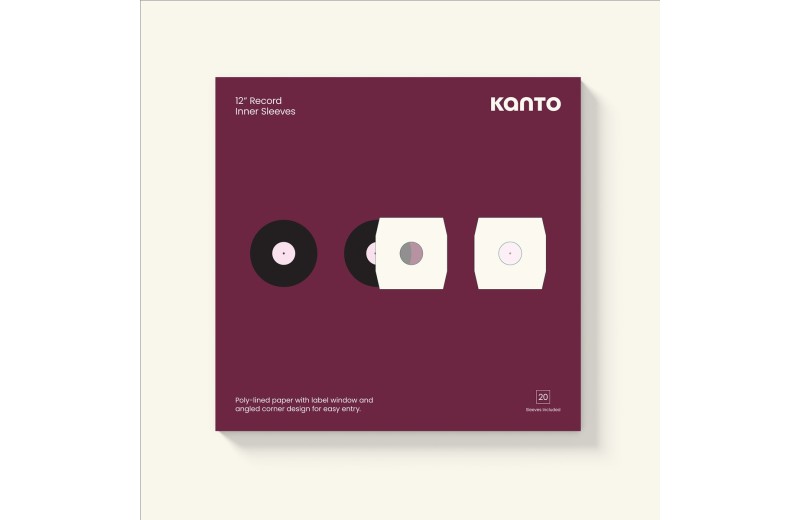 Kanto Audio TT-IS20 - Εσωτερικές Θήκες Δίσκων Βινυλίου 12 (Σετ 20 Τμχ) - Λευκό