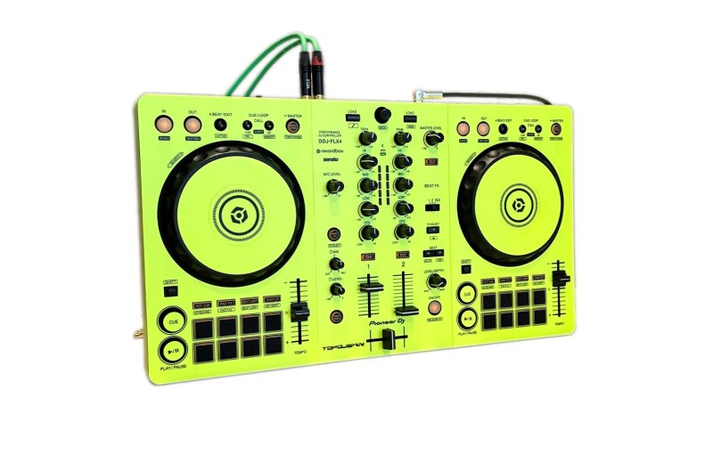 TOPDJSKIN PIONEER DDJ FLX4 (GREEN)