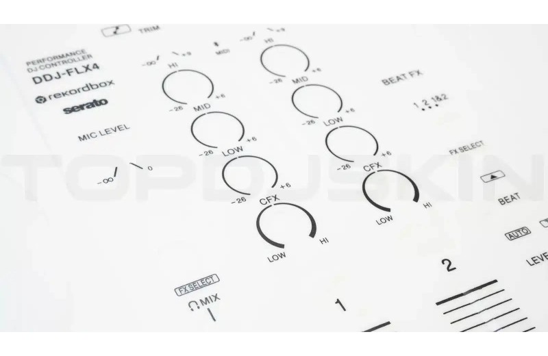 TOPDJSKIN PIONEER DDJ-FLX4 (WHITE)
