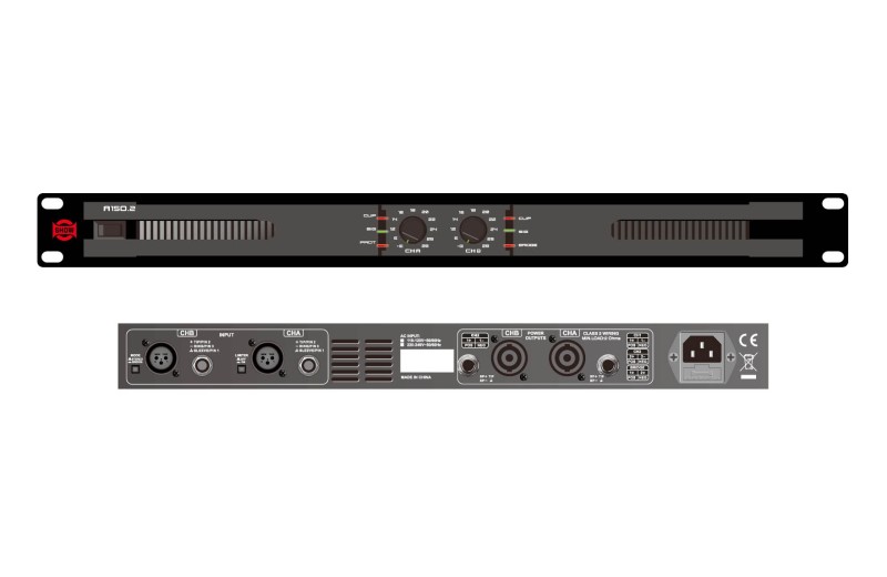 SHOW AH150.2  2-Channel Power Amplifier