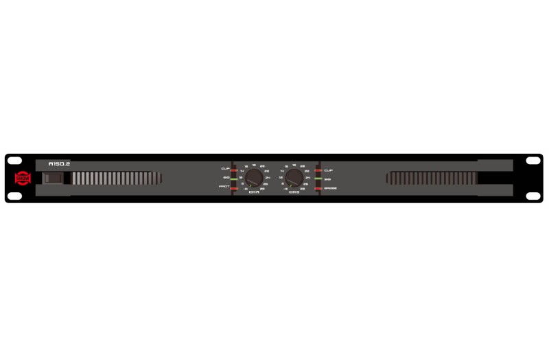SHOW AH150.2  2-Channel Power Amplifier