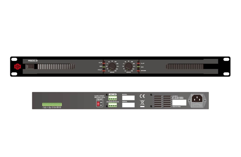SHOW AH500.2, 2-Channel Power Amplifier