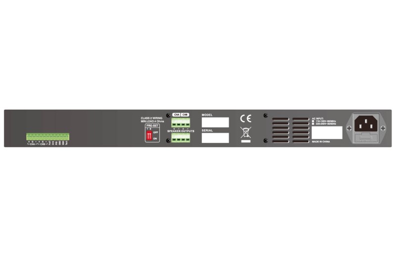 SHOW AH500.2, 2-Channel Power Amplifier