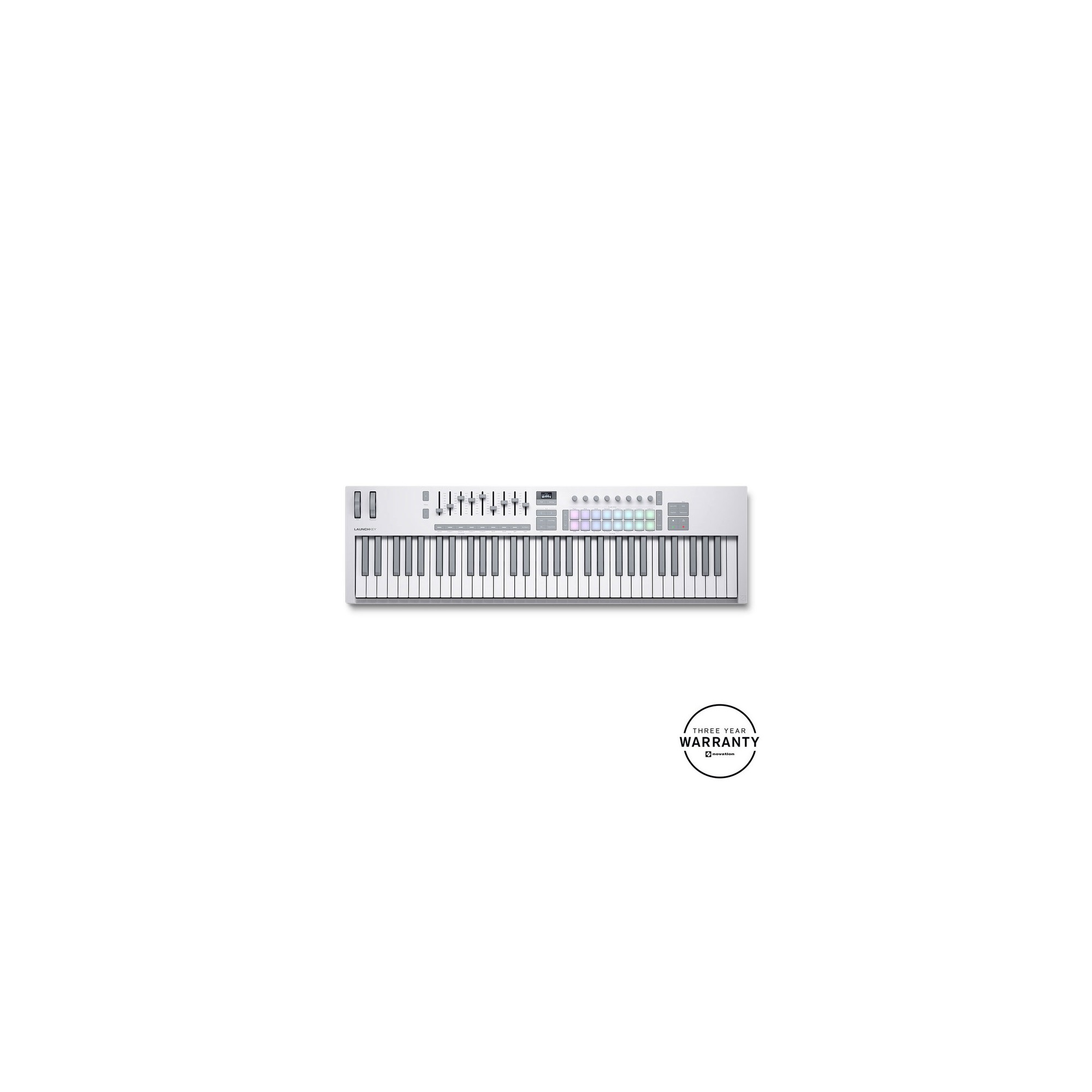 NOVATION LAUNCHKEY 61 MK4 USB Midi Controller 61 Semi-weighted 61 Keys - White