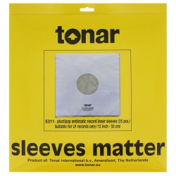 TONAR LP 12 INCHES PLASTIPAP INNER SLEEVES