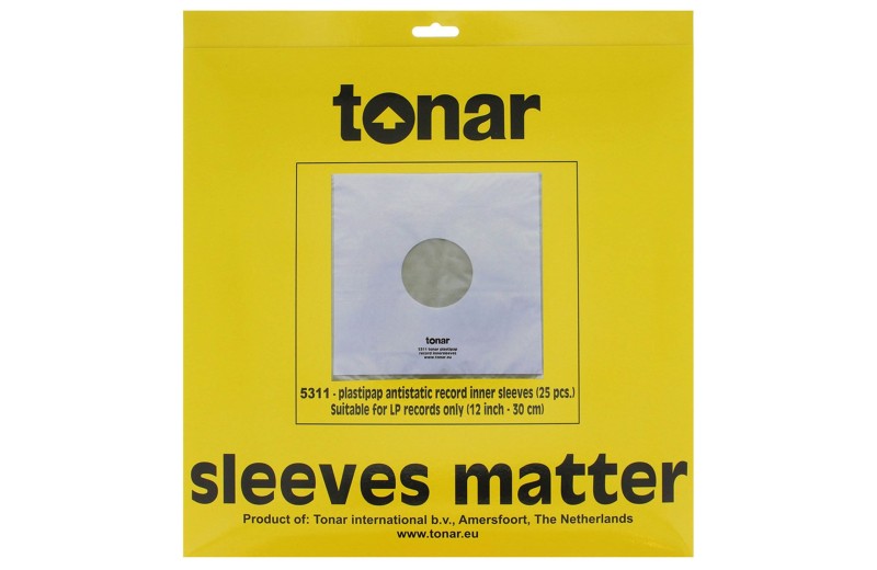 TONAR LP-12" PLASTIPAP INNER SLEEVES