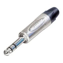 Neutrik NP-3X Καρφί Αρσενικό 6,3 mm Stereo με Επαφές Νικελίου