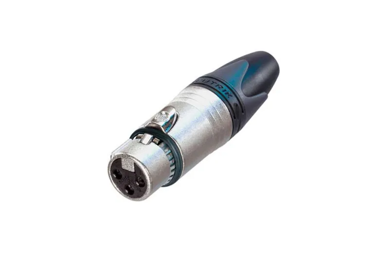 Neutrik 3-FXΧ Βύσμα XLR 3-pin θηλυκό με ασημένιες επαφές