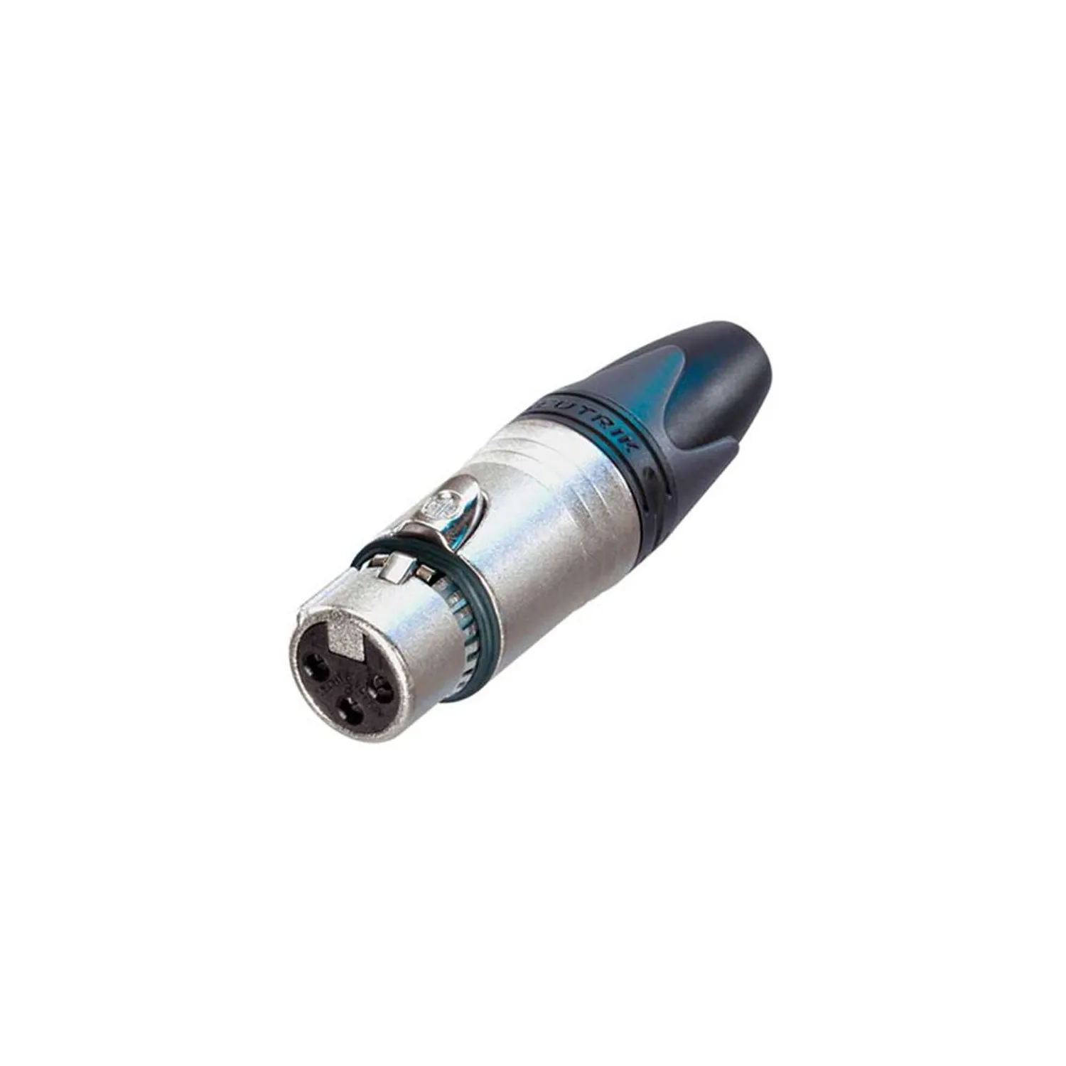 Neutrik 3-FXΧ Βύσμα XLR 3-pin θηλυκό με ασημένιες επαφές