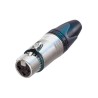 Neutrik 3-FXΧ Βύσμα XLR 3-pin θηλυκό με ασημένιες επαφές