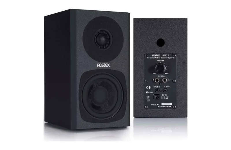 FOSTEX PM0.3 ΑΥΤΟΕΝΙΣΧΥΟΜΕΝΟ STUDIO MONITOR ΜΑΥΡΟ (ΖΕΥΓΟΣ)