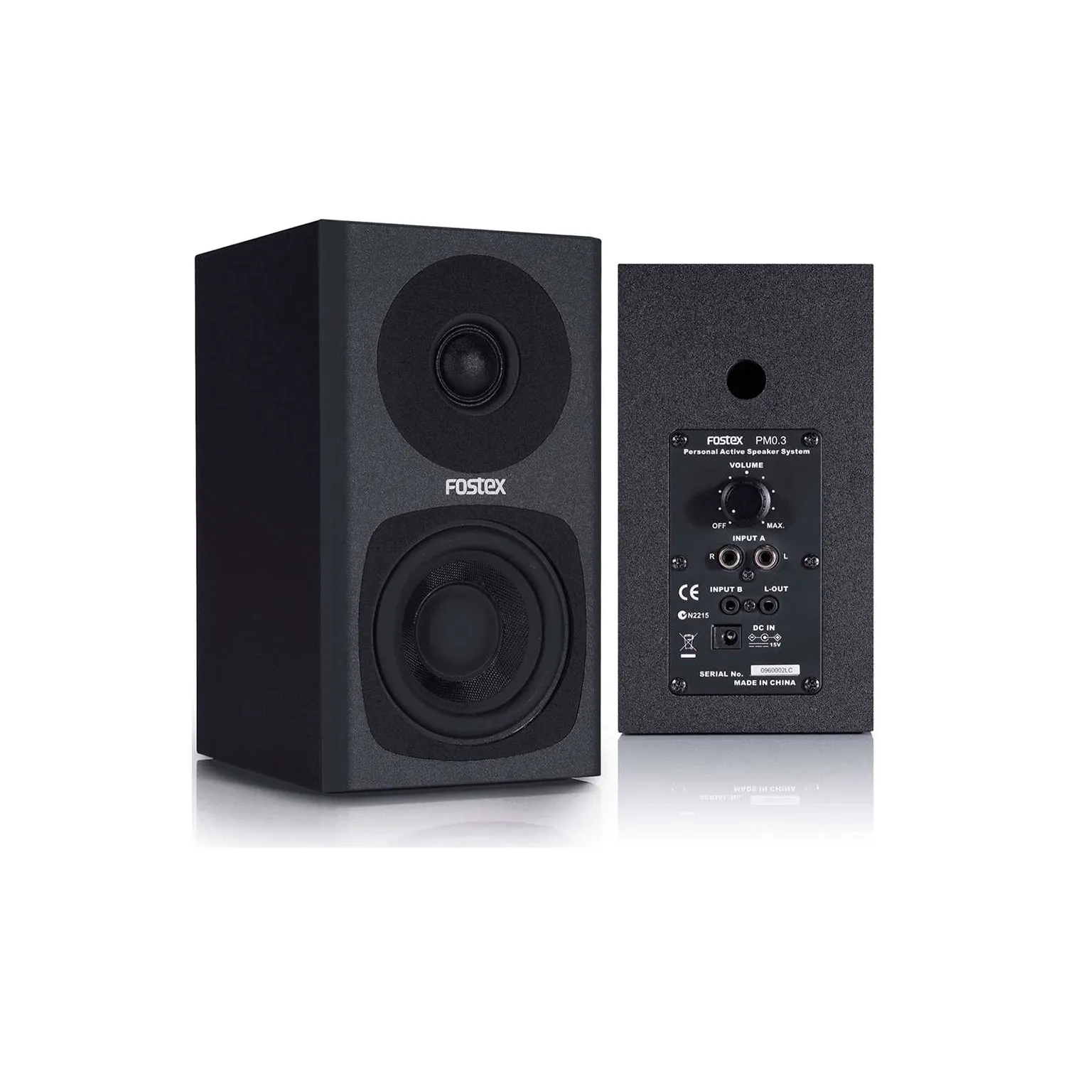 FOSTEX PM0.3 ΑΥΤΟΕΝΙΣΧΥΟΜΕΝΟ STUDIO MONITOR ΜΑΥΡΟ (ΖΕΥΓΟΣ)