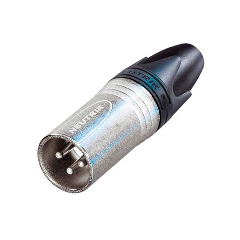 Neutrik 3-MXΧ 3 pole male cable connector XLR 3-pin male with Nickel housing and silver contacts