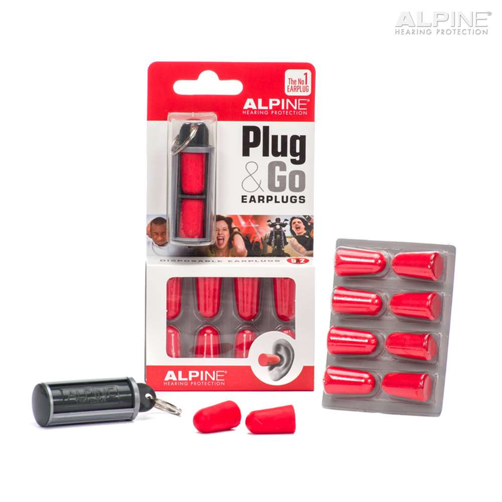 Alpine Plug & Go Ωτοασπίδες - Κόκκινο