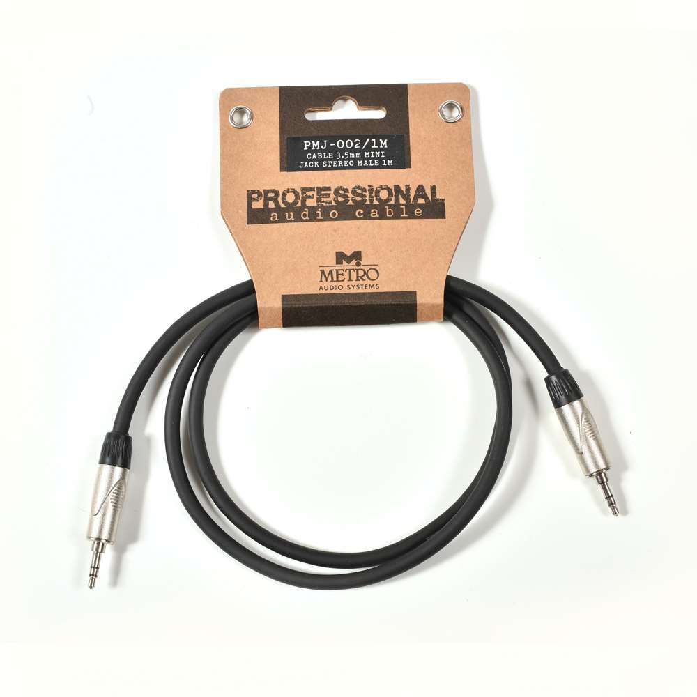 Metro PMJ-002/1M 3,5mm stereo mini jack cable 1m